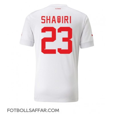 Schweiz Xherdan Shaqiri #23 Bortatröja VM 2022 Kortärmad